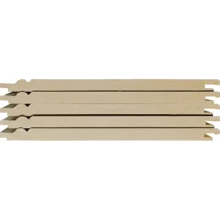 Wand-en plafondpaneel MDF gegrond ca. 13,5 cm breed, lengte 260 cm 5 stuks (ca. 1.75 m2)