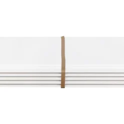 Wand-en plafondpaneel MDF gegrond ca. 13,5 cm breed, lengte 260 cm 5 stuks (ca. 1.75 m2)