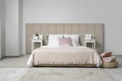 Wandkussen boucle taupe 120x30 cm
