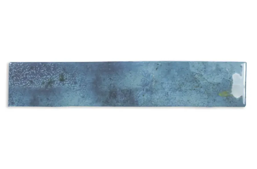 Geen Wandtegel Fermo blauw 5 x 25 cm keramiek 0,763 m²