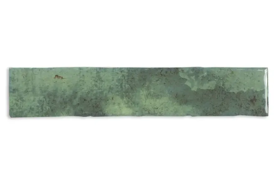 Geen Wandtegel Fermo groen 5 x 25 cm keramiek 0,763 m²
