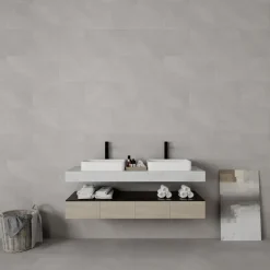 Wandtegel kunststof Allora 30,5x61 cm grijs, dikte 5mm 1,116 m²