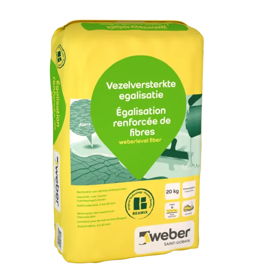 Weber Beamix Egalisatie vezelversterkt 20 kg