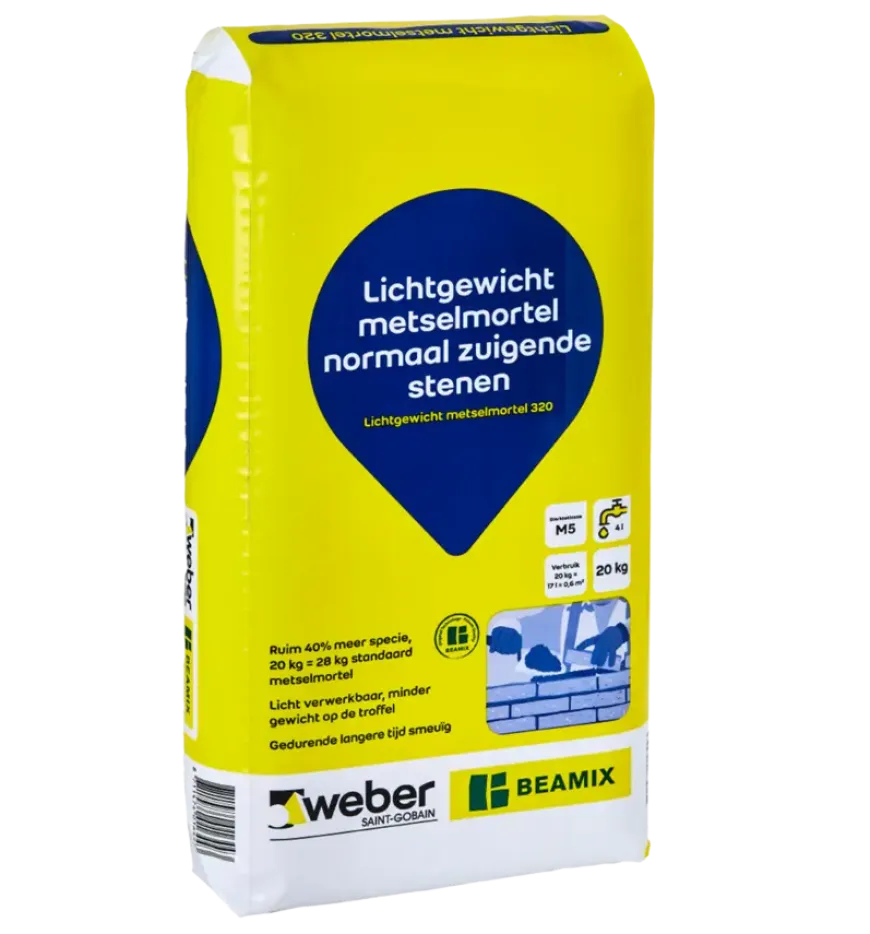 Weber Beamix lichtgewicht metselmortel 20 kg