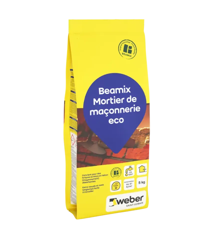 Weber Beamix metselmortel eco grijs 5 kg