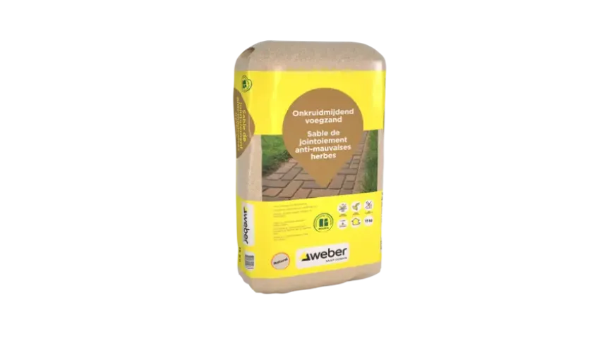 Weber Beamix onkruidmijdend voegzand naturel 15 kg