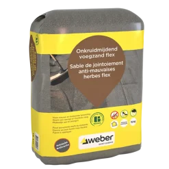 Weber Beamix onkruidmijdend voegzand flex antraciet 15 kg