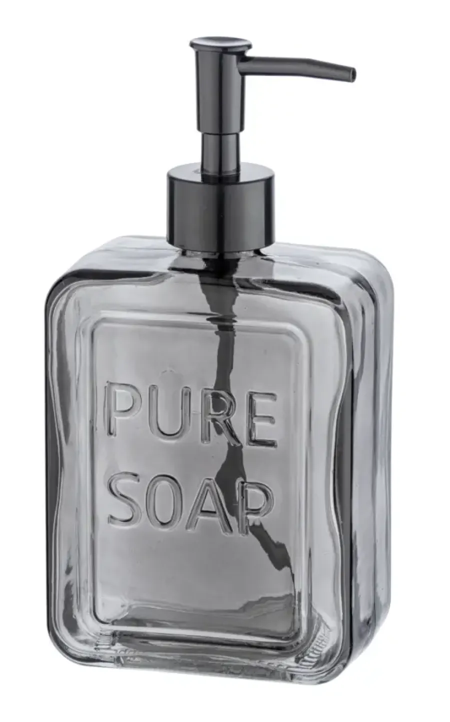 Geen Wenko Pure Soap zeepdispenser glas grijs