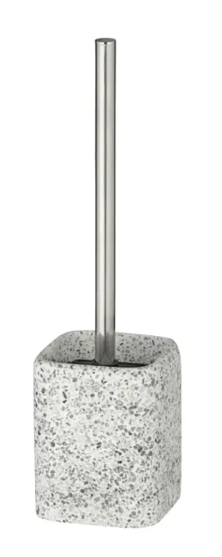 Geen Wenko Terrazzo toiletborstelhouder polyresin wit/beige/grijs
