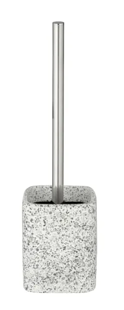 Geen Wenko Terrazzo toiletborstelhouder polyresin wit/beige/grijs