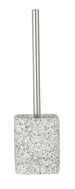 Geen Wenko Terrazzo toiletborstelhouder polyresin wit/beige/grijs