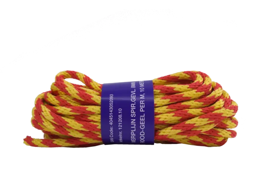 Seilflechter WERPLIJN SPIR.GEVL 8MM RD-GL 10MTR