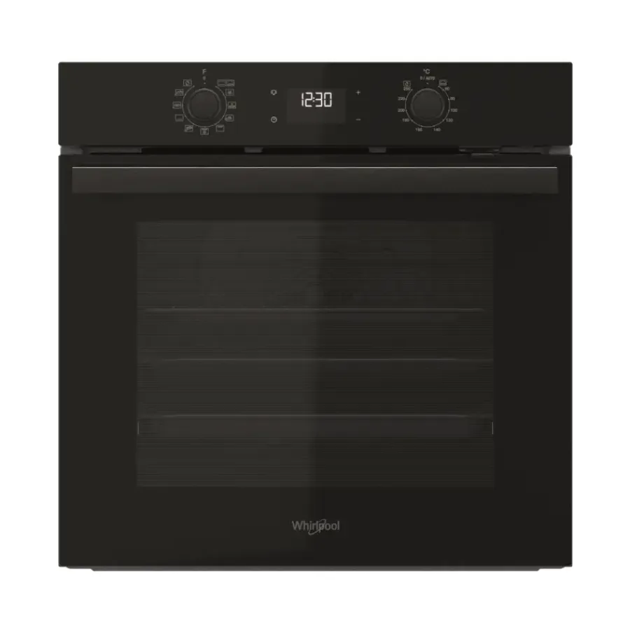 Whirlpool Oven multifunctioneel 60cm zwart hydrolyse