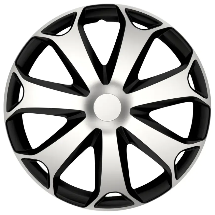 Wieldoppenset 14" Gorecki Mega zilver / zwart