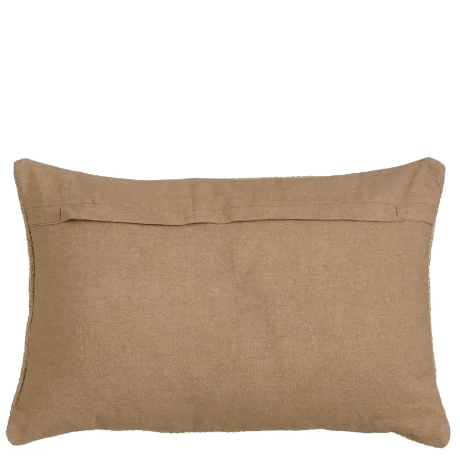 Geen Woven kussen l.bruin - l55xb35xh10cm