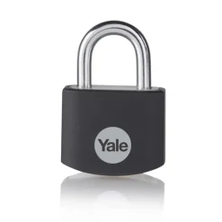 Yale Hangslot aluminium 25 mm zwart