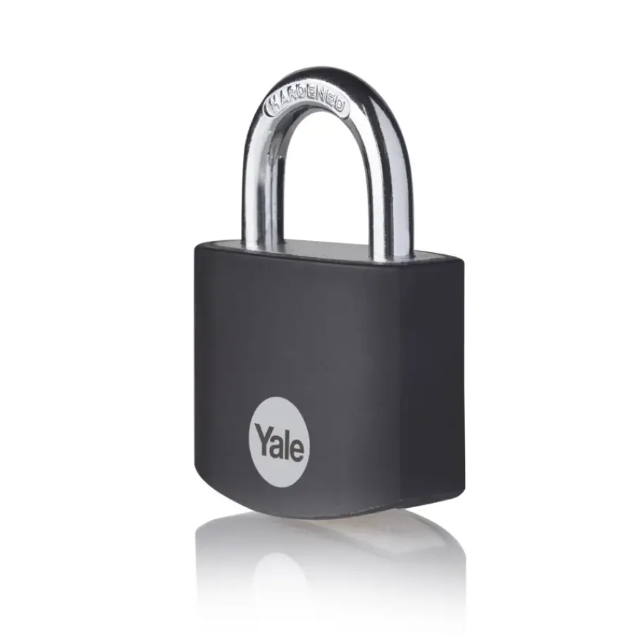 Yale Hangslot aluminium 38 mm zwart