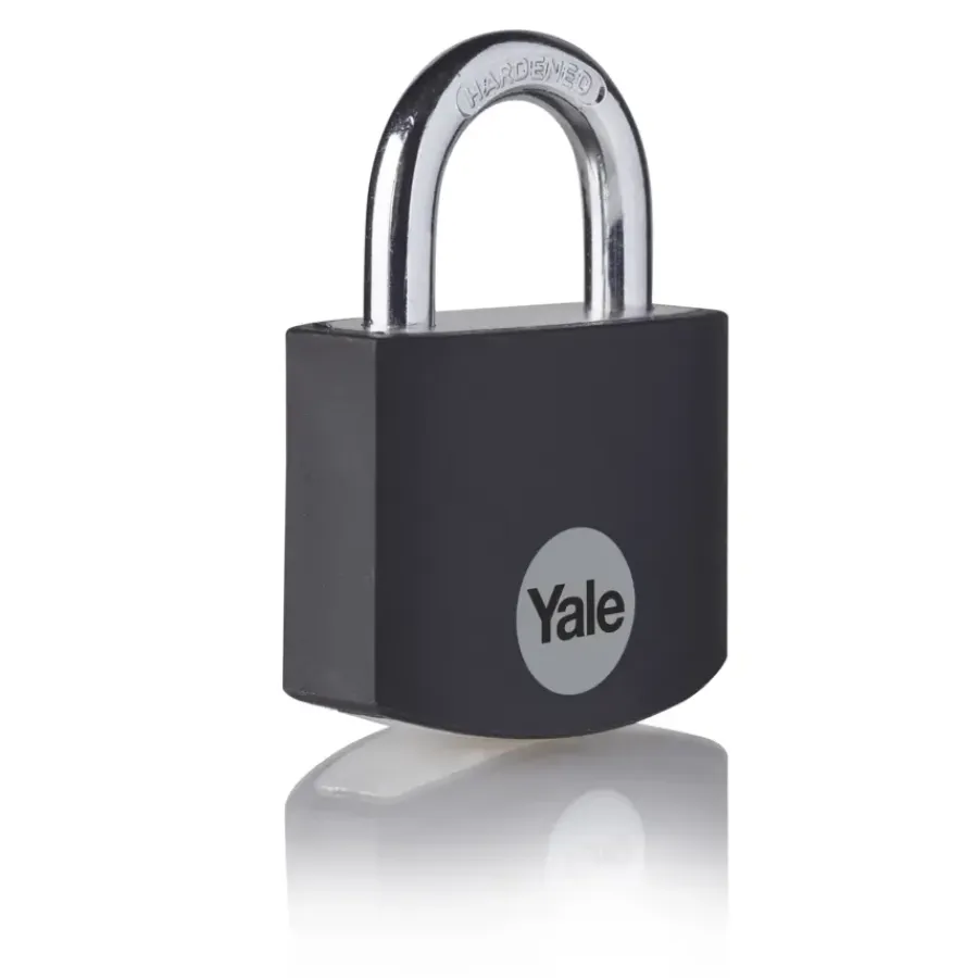 Yale Hangslot aluminium 32 mm zwart