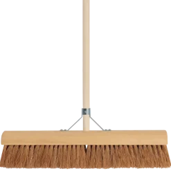 Talen Tools Zaalveger bezem kokos 60 cm met steel 160 cm