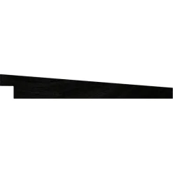 Zweeds rabat vuren hout zwart 1,2/2,7 x 19 x 240 cm
