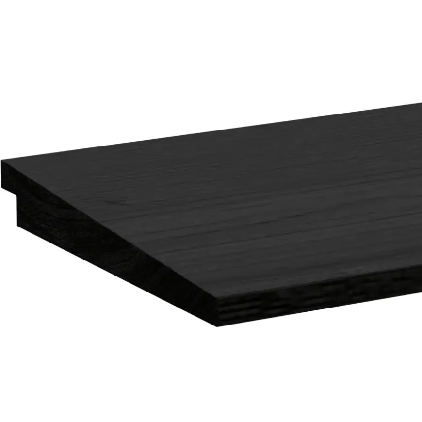 Zweeds rabat vuren hout zwart 1,2/2,7 x 19 x 240 cm